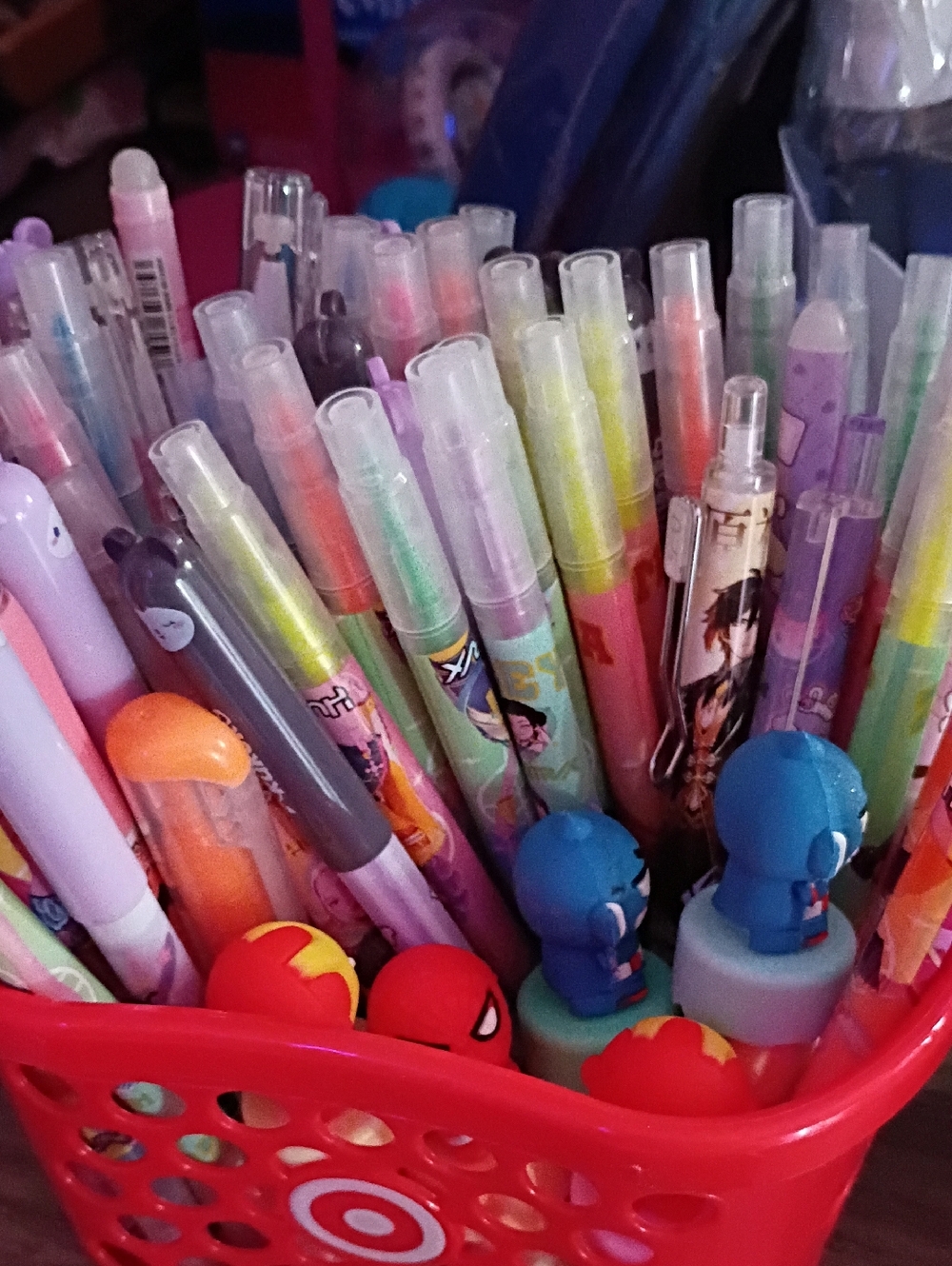Assorted Cute Gel Pens and Character Pens - Multi Colors